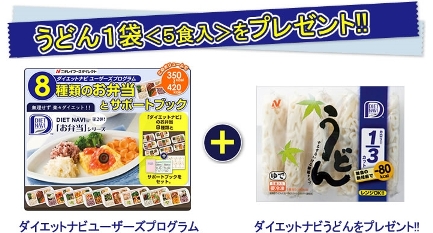 ニチレイ低カロリーうどんプレゼントキャンペーン